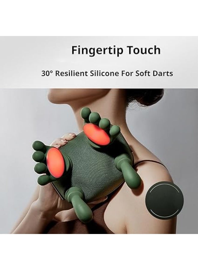 مدلك الرقبة سياسو  جهاز تدليك الرقبة والكتف برو N7 ماستر كهربائي ثلاثي الأبعاد مع تسخين سريع 3 سرعات قابلة للتعديل وسادة مساج للرقبة والظهر والكتف محمول للاستخدام المنزلي والمكتبي - Image 4